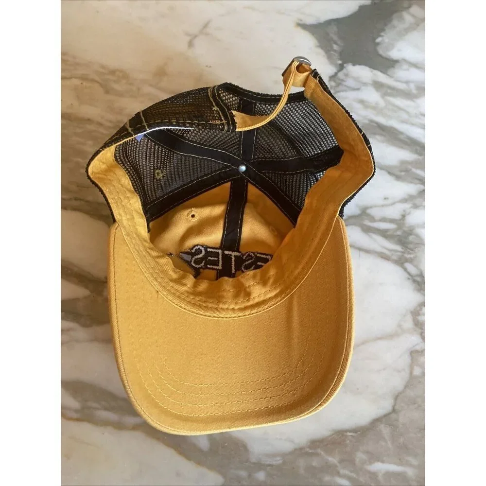 Estes Trucker Hat Yellow‎ Black Mesh Team Safety 2015 Embroidered Strapback Cap